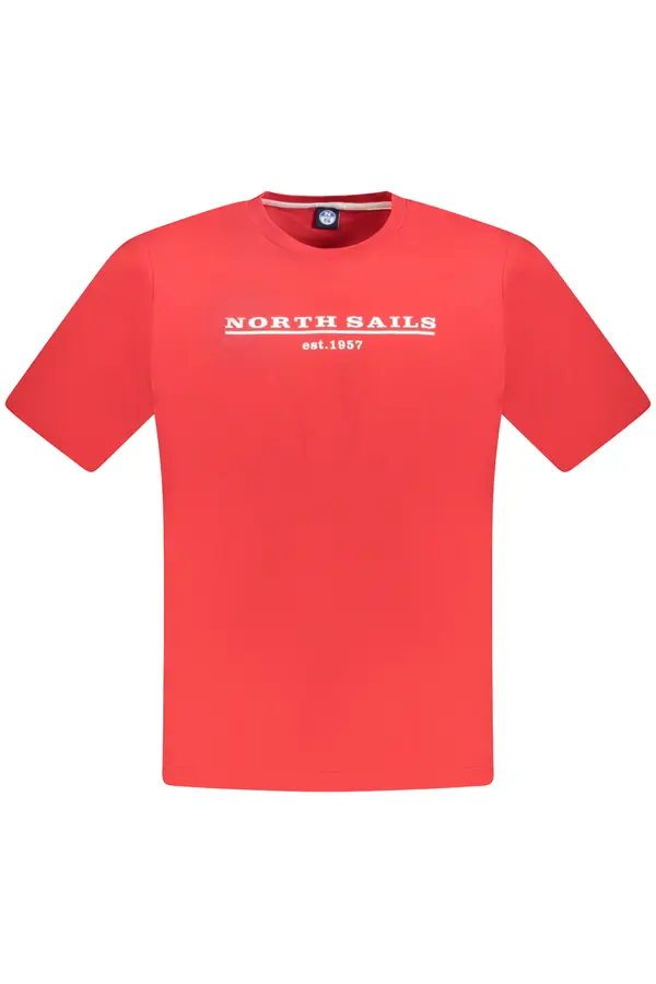 North Sails Мъжка червена тениска NORTH SAILS