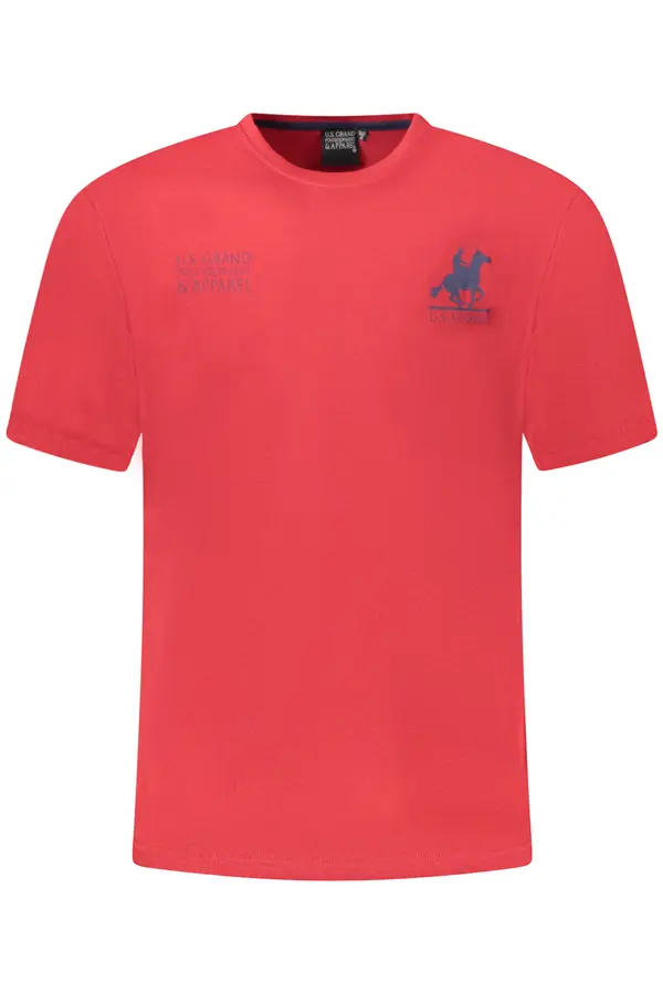 U.S. GRAND Мъжка червена тениска US Grand Polo
