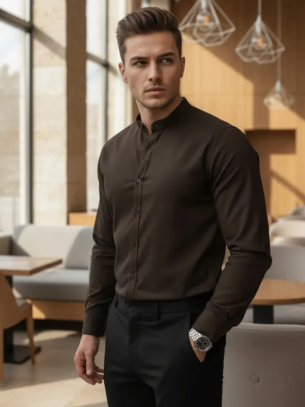 DStreet Мъжка ежедневна риза с дълъг ръкав