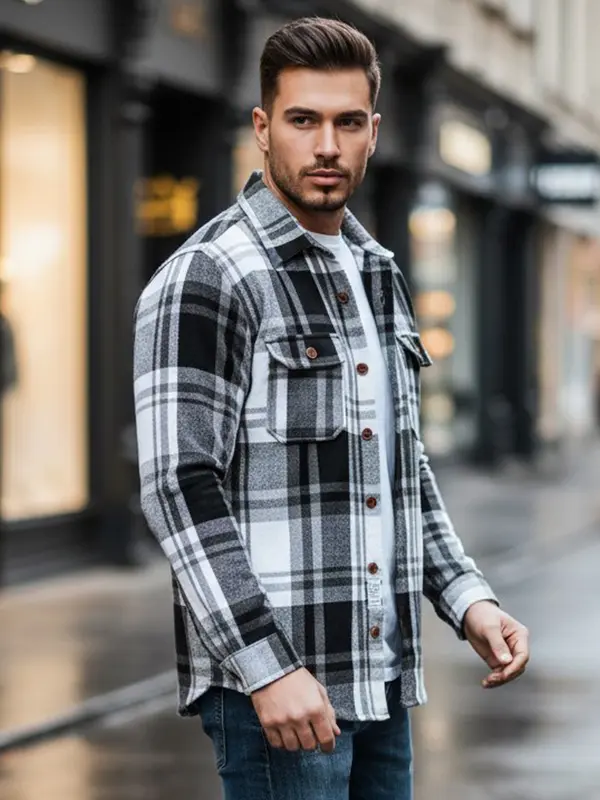 DStreet Мъжка карирана риза