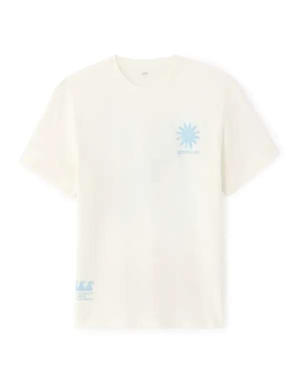 Celio Мъжка кремава тениска Celio