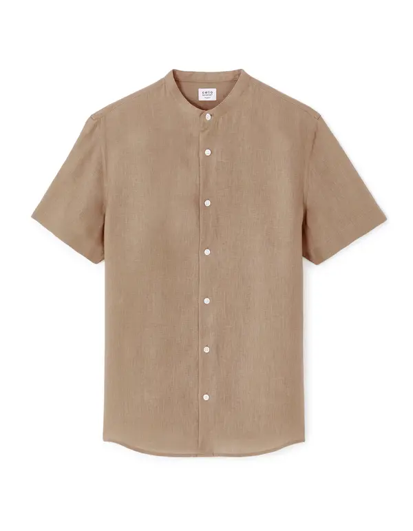 Celio Мъжка ленена риза Celio Damaopoc