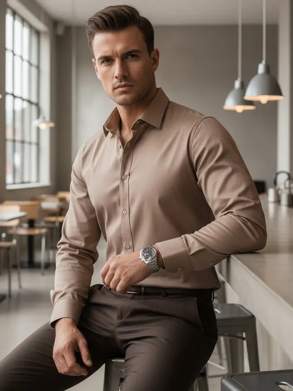 DStreet Мъжка обикновена риза slim fit