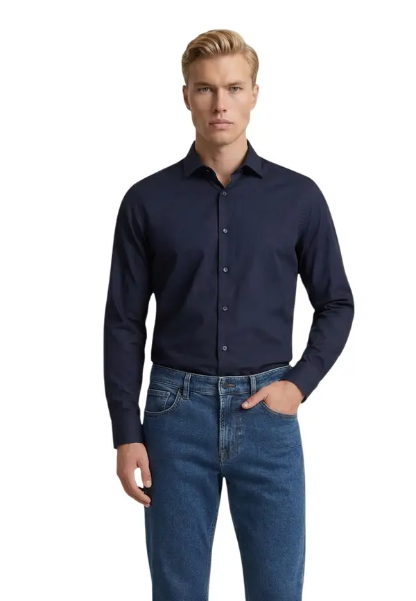 Yos Мъжка памучна риза