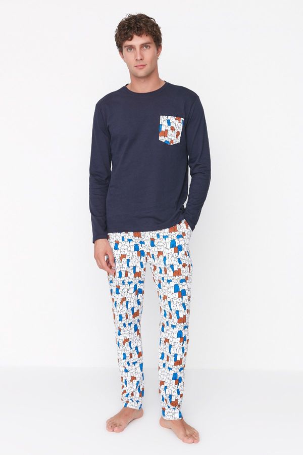 Trendyol Мъжка пижама  Trendyol Multicolored
