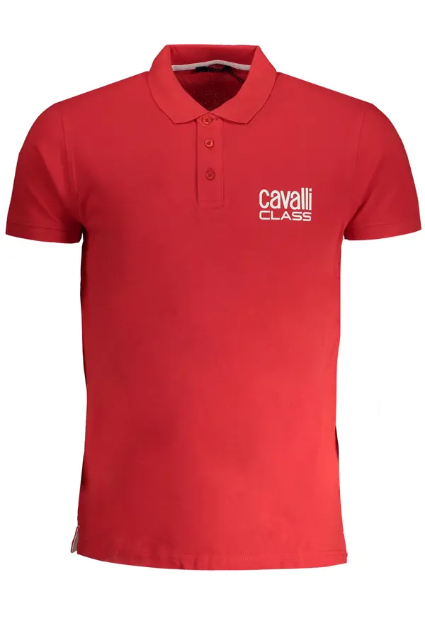 Cavalli Class Мъжка поло риза Cavalli Class червена