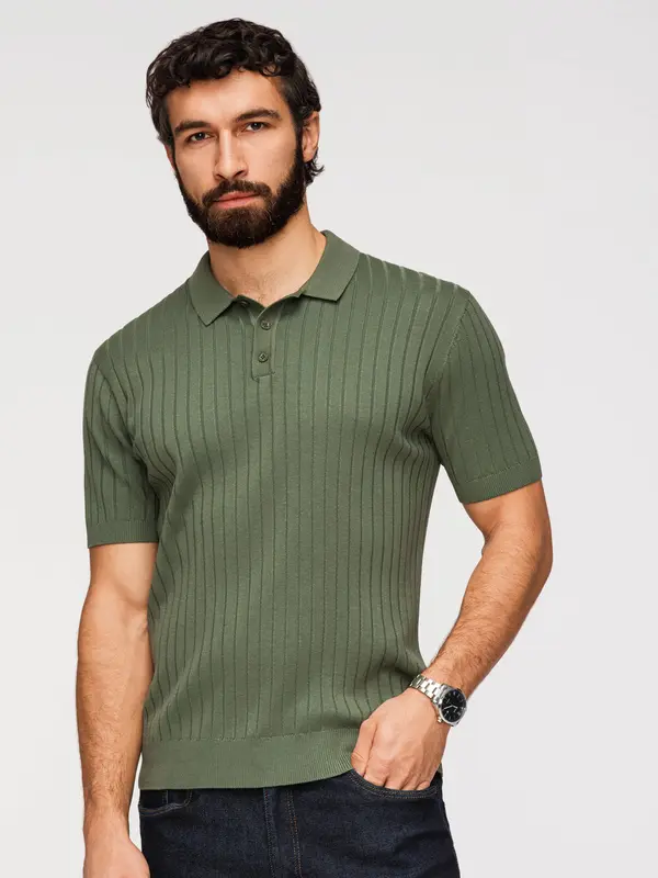 Ombre Мъжка поло риза slim fit