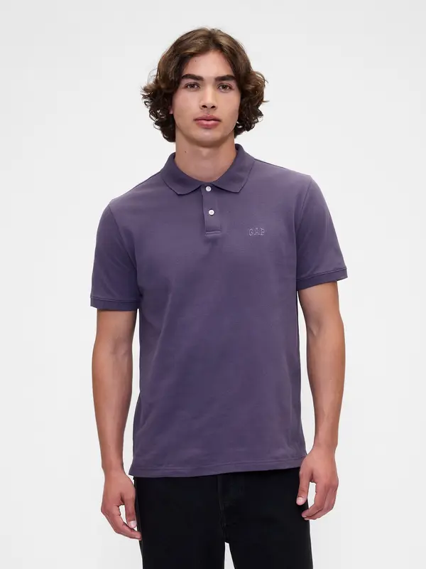 GAP Мъжка поло тениска GAP Piqué