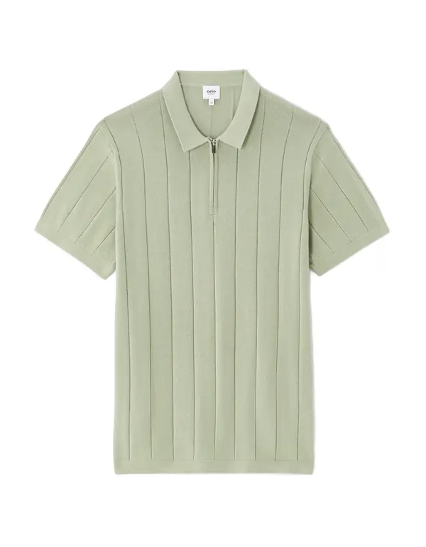 Celio Мъжка раирана поло тениска Celio