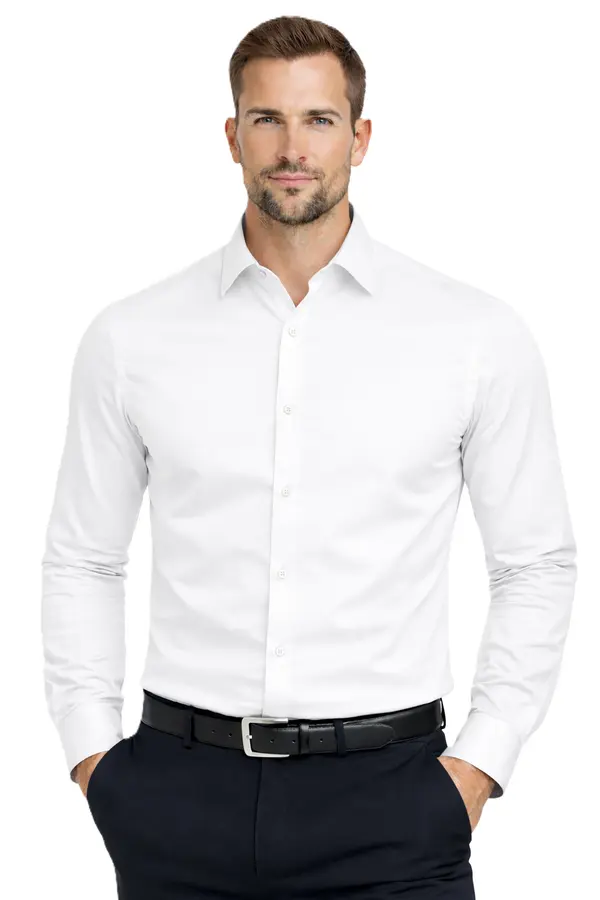 ESPADA Мъжка риза Espada Regular Fit бяла