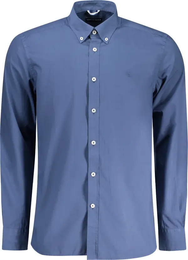 North Sails Мъжка риза с дълъг ръкав, синя