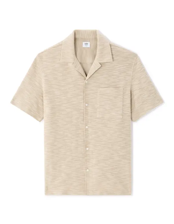 Celio Мъжка риза с къс ръкав Celio Naprio