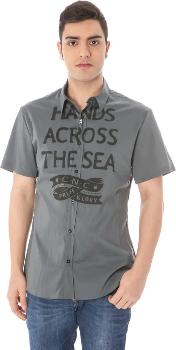 COSTUME NATIONAL Мъжка риза с къс ръкав