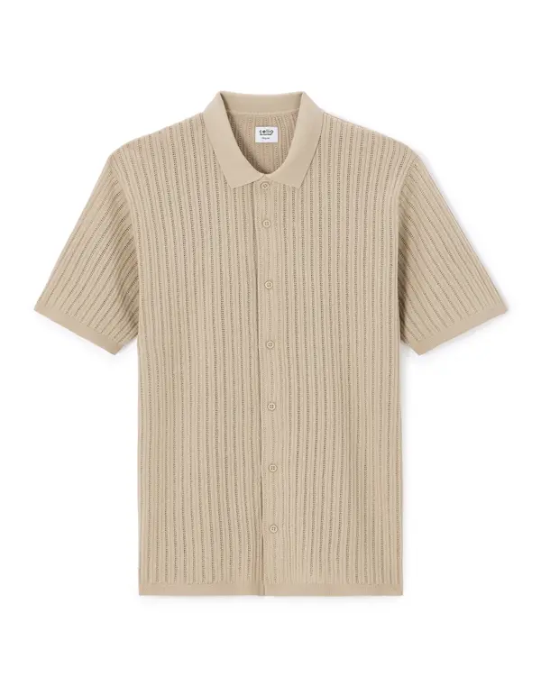 Celio Мъжка риза с къс ръкав