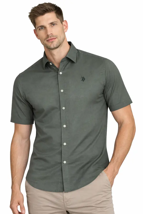 US Polo Assn Мъжка риза с къс ръкав US Polo Assn.