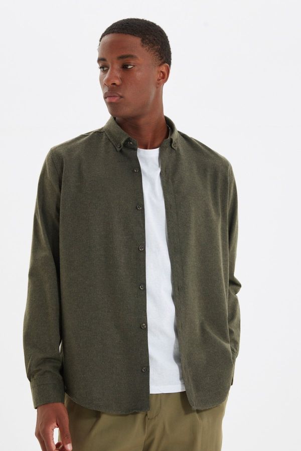 Trendyol Мъжка риза Trendyol Burgundy