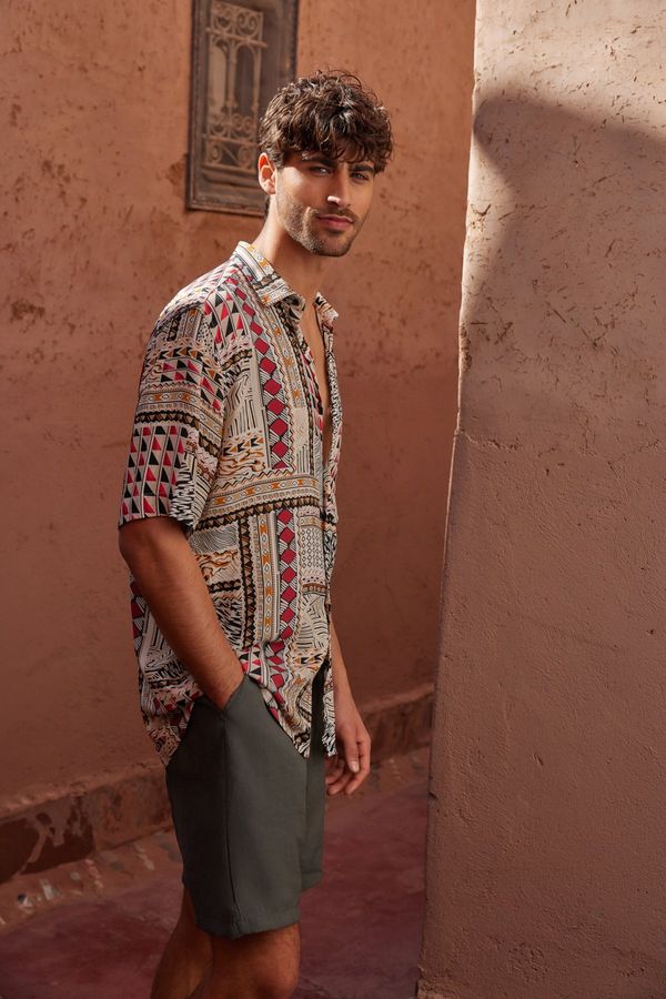 Trendyol Мъжка риза  Trendyol Colorful