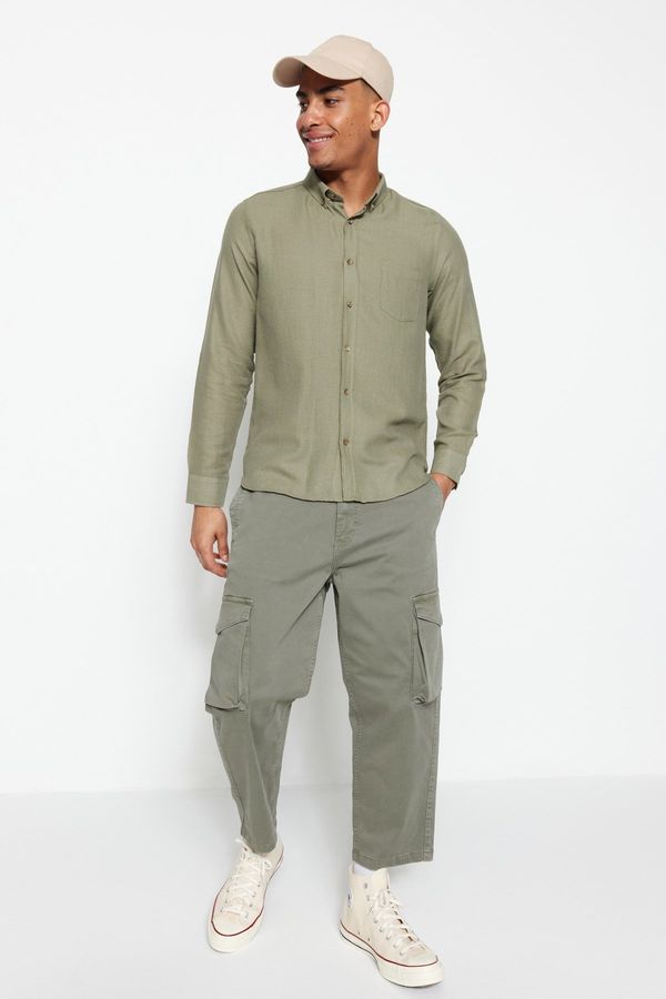 Trendyol Мъжка риза Trendyol Slim Fit