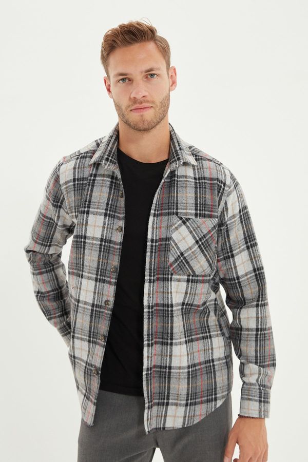 Trendyol Мъжка риза. Trendyol Pleated