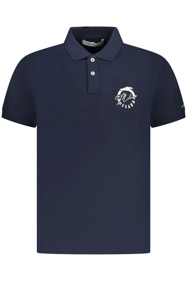 Trussardi Мъжка синя поло тениска Trussardi