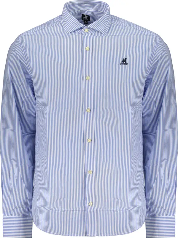 U.S. GRAND Мъжка синя риза с дълъг ръкав