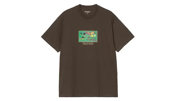 Carhartt Wip Мъжка тениска Carhartt WIP кафява