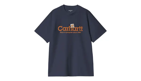 Carhartt Wip Мъжка тениска Carhartt WIP S/S Label Script синя