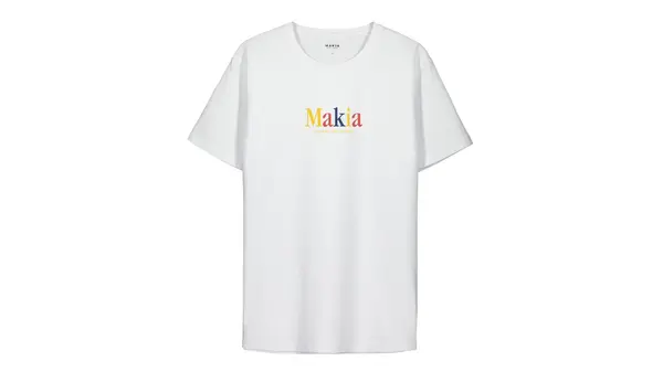 Makia Мъжка тениска Makia Strait, бяла