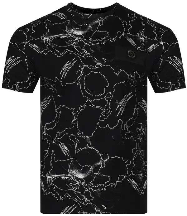 Plein Sport Мъжка тениска PLEIN SPORT черна