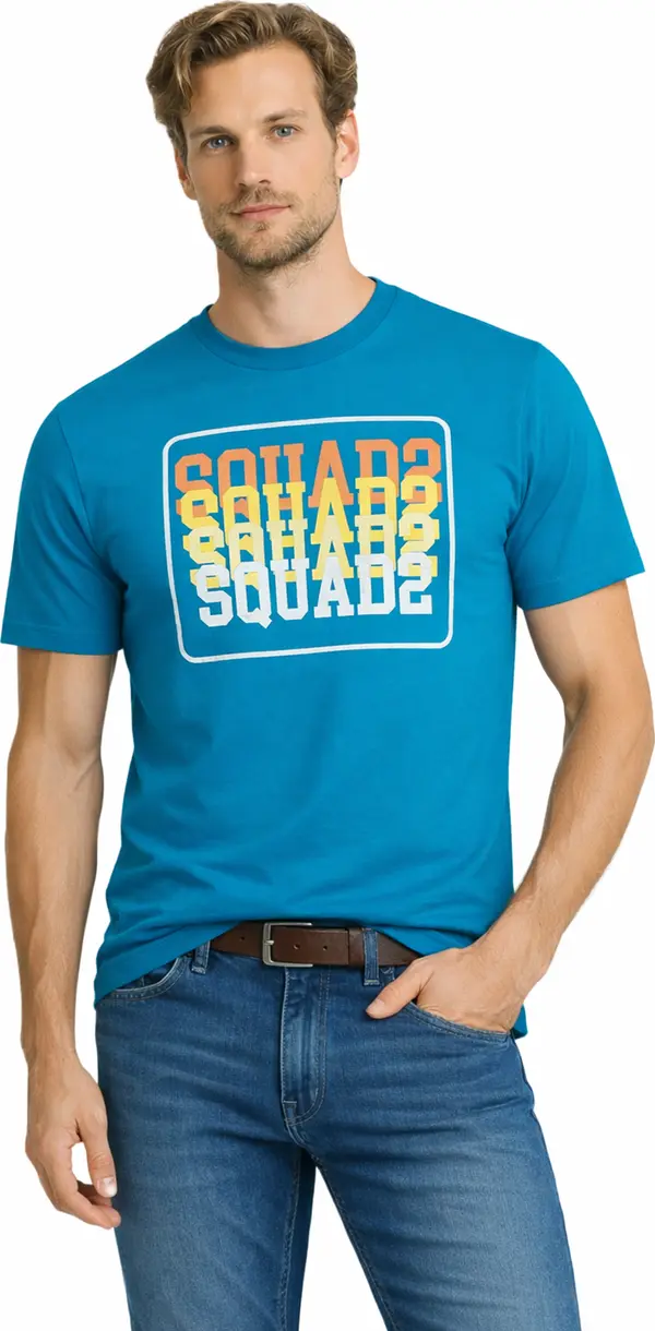 JUMPER Мъжка тениска пуловер 3001 син