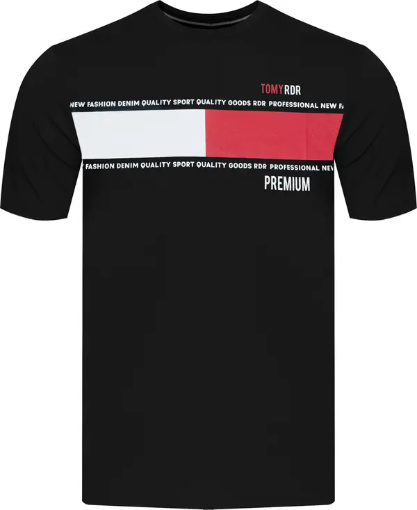 JUMPER Мъжка тениска пуловер 3031 черна