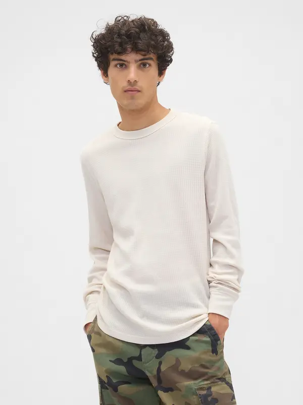 GAP Мъжка тениска с дълъг ръкав GAP