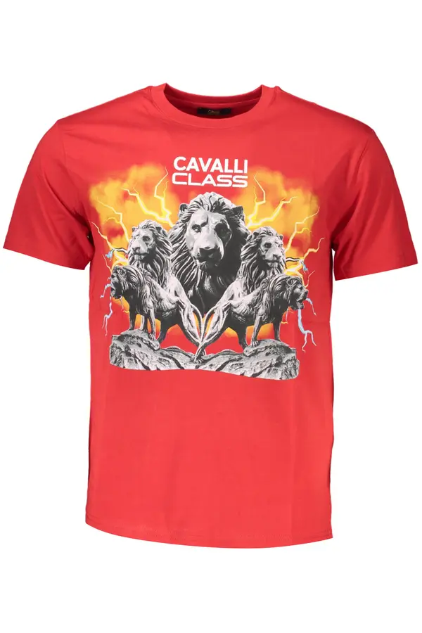 Cavalli Class Мъжка тениска с къс ръкав CAVALLI CLASS, червена