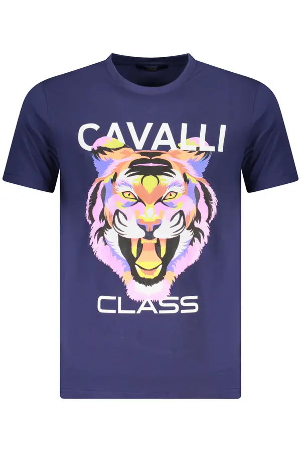 Cavalli Class Мъжка тениска с къс ръкав CAVALLI CLASS, синя