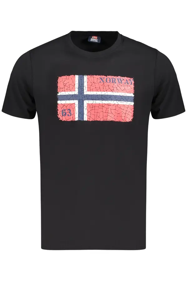 NORWAY 1963 Мъжка тениска с къс ръкав НОРВЕГИЯ 1963, черна