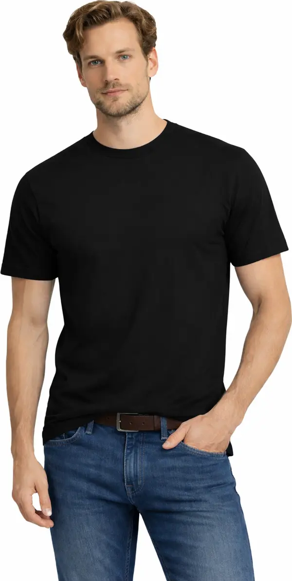 STARLEE Мъжка тениска Starlee, черна