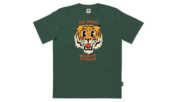The Dudes Мъжка тениска The Dudes Wildlife Studies зелена