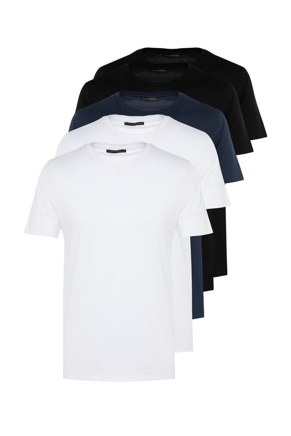 Trendyol Мъжка тениска Trendyol Multi-Coloured 5P