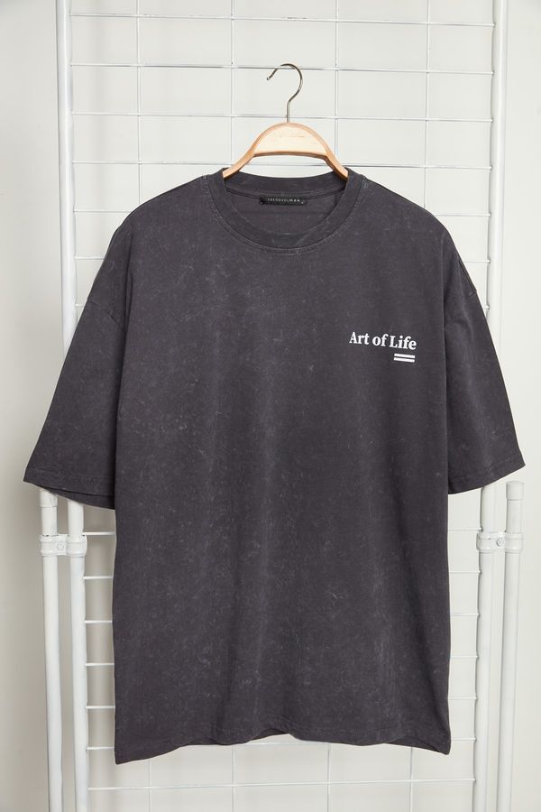 Trendyol Мъжка тениска Trendyol Oversized