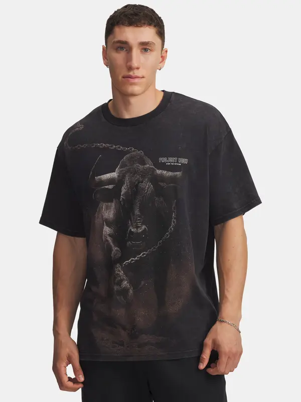 Under Armour Мъжка тениска Under Armour Pjt Rck Washed HWT-BLK