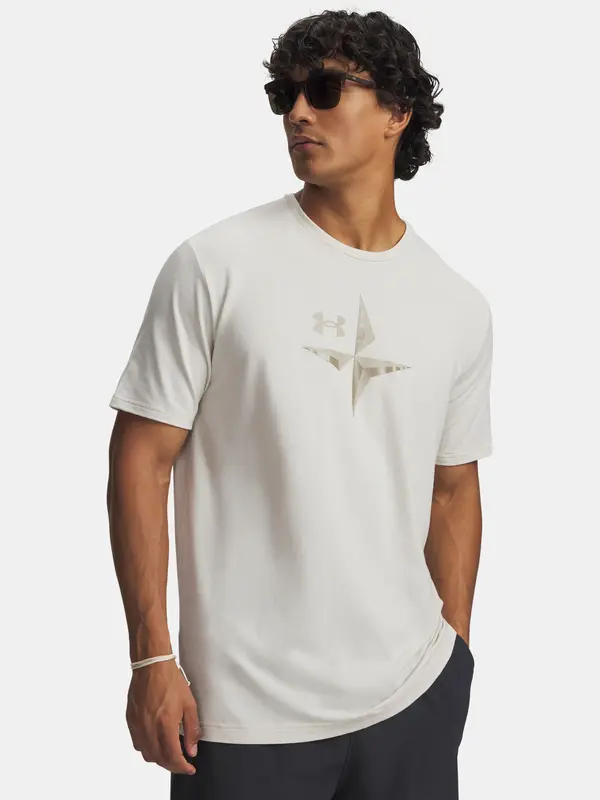 Under Armour Мъжка тениска Under Armour UA EXPLOR Graphic SS-WHT