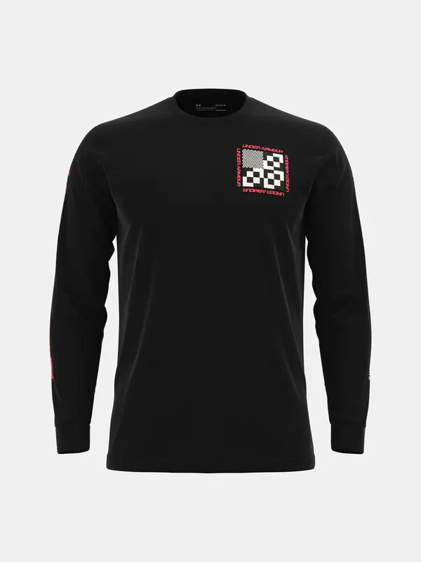 Under Armour Мъжка тениска Under Armour UA GEO PRINT LS-BLK