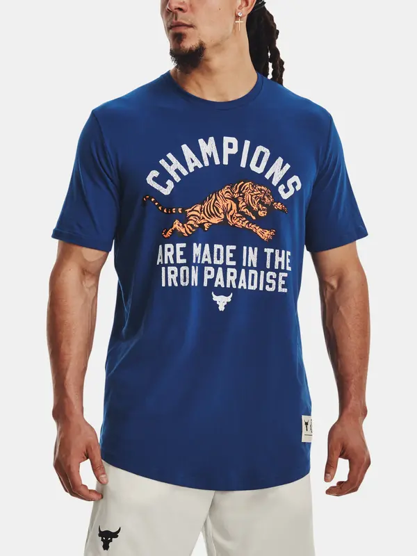 Under Armour Мъжка тениска Under Armour UA PJT ROCK CHAMP SS-BLU
