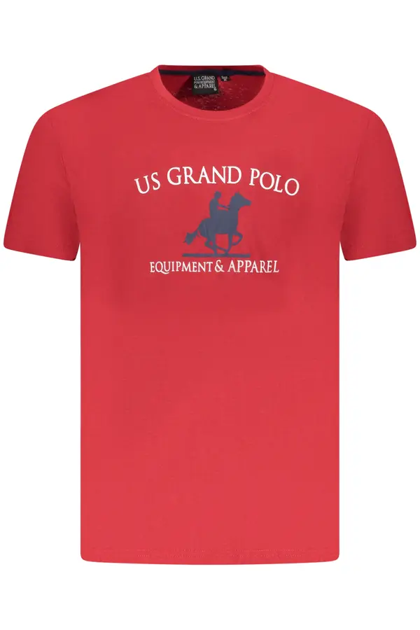 U.S. GRAND Мъжка тениска US Grand Polo, червена