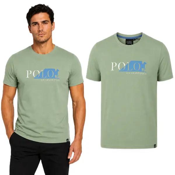 U.S. GRAND POLO EQUIPMENT & APPAREL Мъжка тениска US Grand Polo