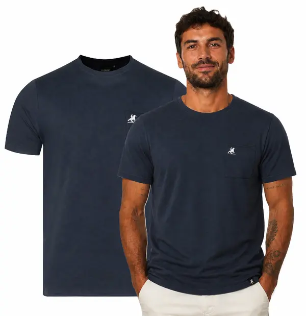 U.S. GRAND POLO EQUIPMENT & APPAREL Мъжка тениска US Grand Polo, тъмносиня