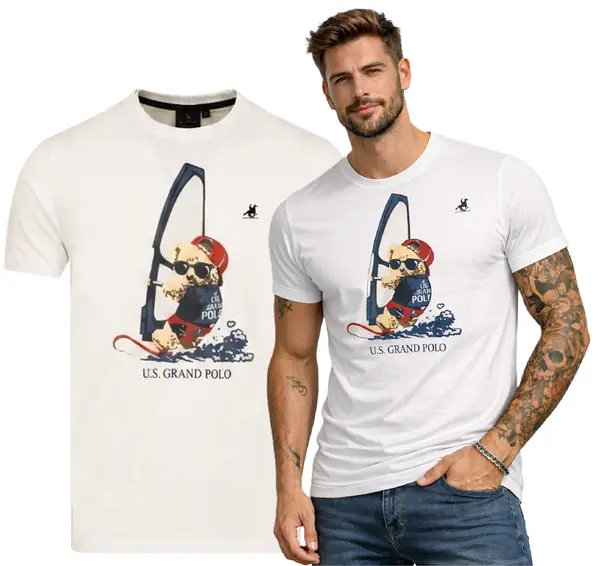 U.S. GRAND POLO EQUIPMENT & APPAREL Мъжка тениска US GRAND POLO