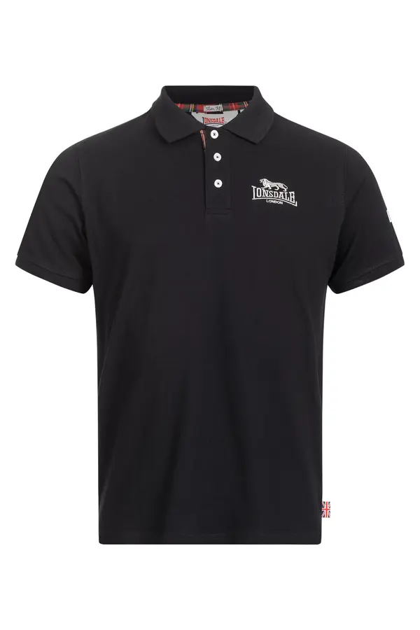 Lonsdale Мъжка тениска. Lonsdale 117230-Black/Silver