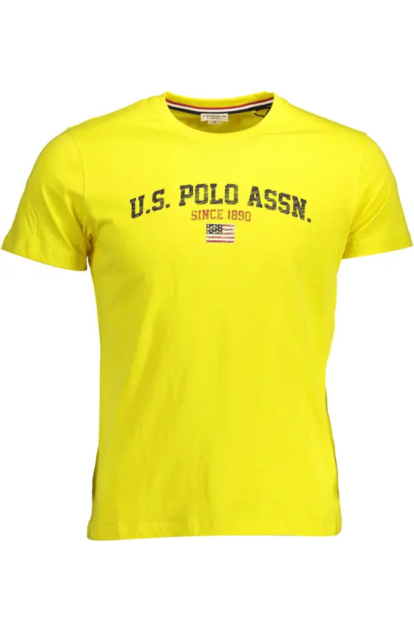 US Polo Assn Мъжка жълта тениска US Polo Assn.