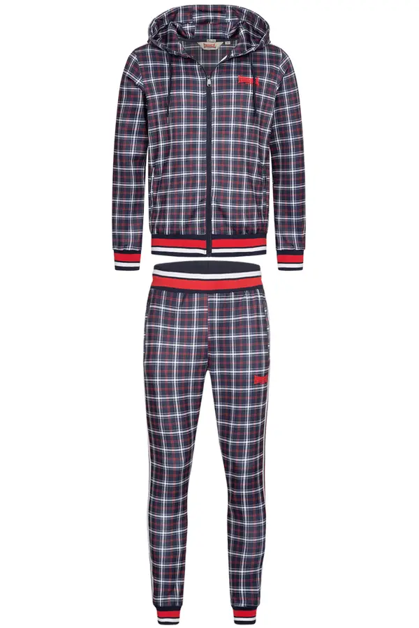 Lonsdale Мъжки анцуг Lonsdale 117344-Navy/Red/White